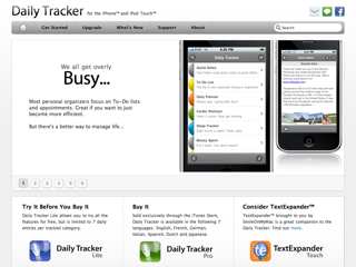 Daily Tracker for the iPhone